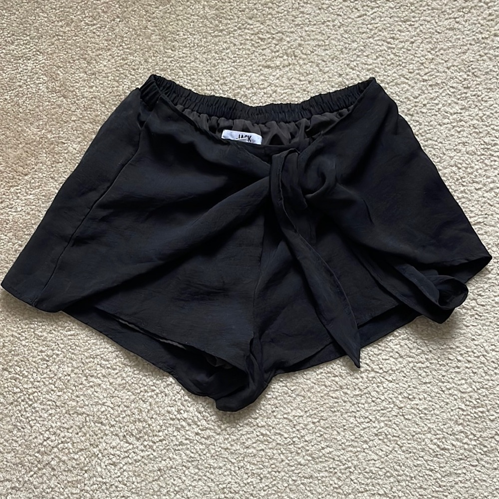 black shorts